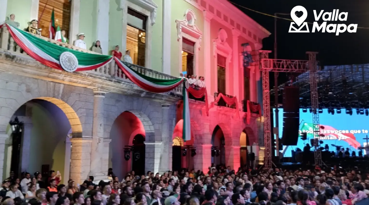 Fiestas patrias en Valladolid: cómo se vive el Grito de Independencia en la Plaza Principal.